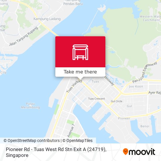 Pioneer Rd - Tuas West Rd Stn Exit A (24719)地图