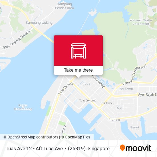 Tuas Ave 12 - Aft Tuas Ave 7 (25819) map
