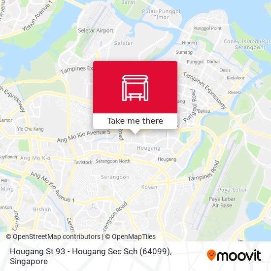 Hougang St 93 - Hougang Sec Sch (64099) map