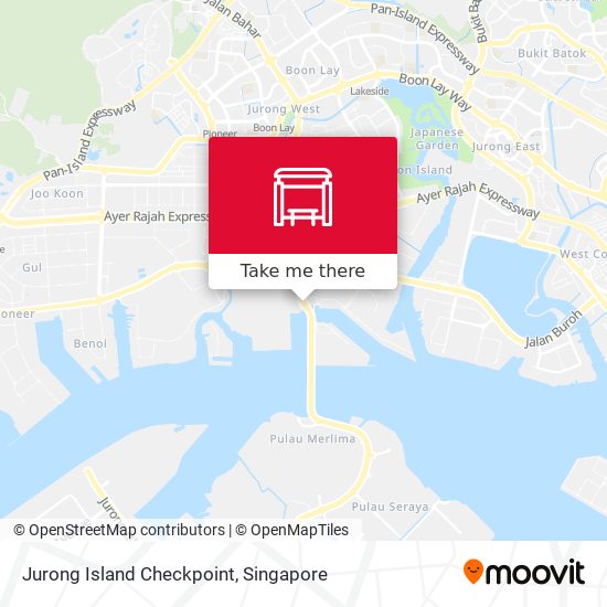 Jurong Island Checkpoint map