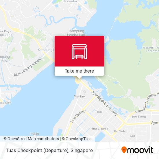 Tuas Checkpoint (Departure) map