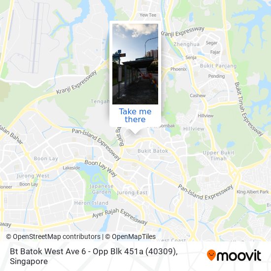 Bt Batok West Ave 6 - Opp Blk 451a (40309) map