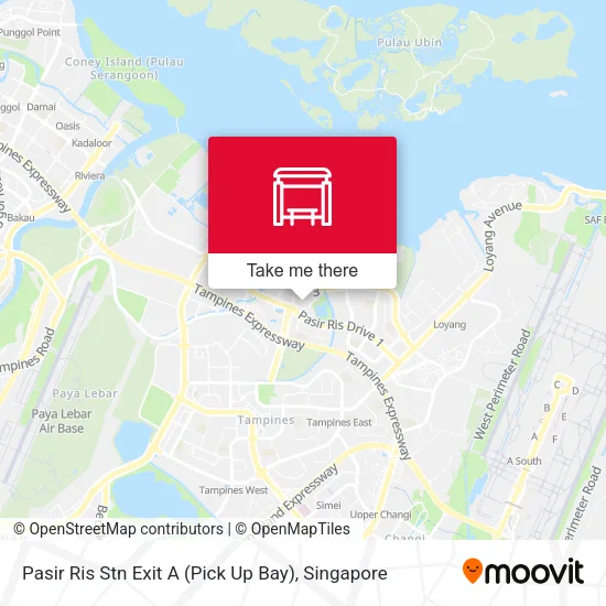 Pasir Ris Stn Exit A (Pick Up Bay) map