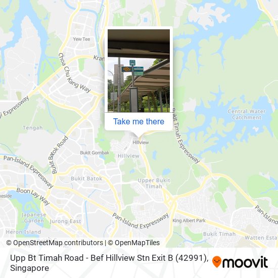 Upp Bt Timah Road - Bef Hillview Stn Exit B (42991) map