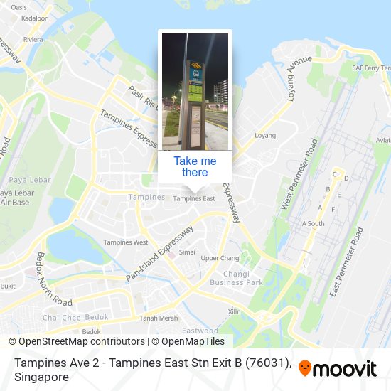 Tampines Ave 2 - Tampines East Stn Exit B (76031)地图