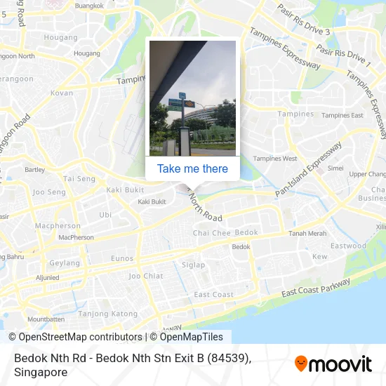 Bedok Nth Rd - Bedok Nth Stn Exit B (84539)地图