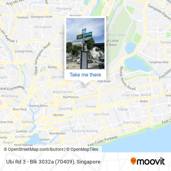 Ubi Rd 3 - Blk 3032a (70409) map