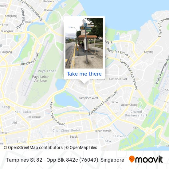 Tampines St 82 - Opp Blk 842c (76049) map