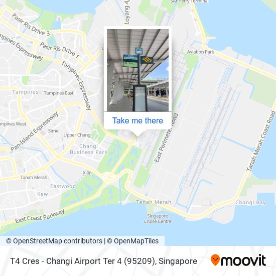 T4 Cres - Changi Airport Ter 4 (95209) map