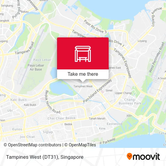 Tampines West (DT31)地图