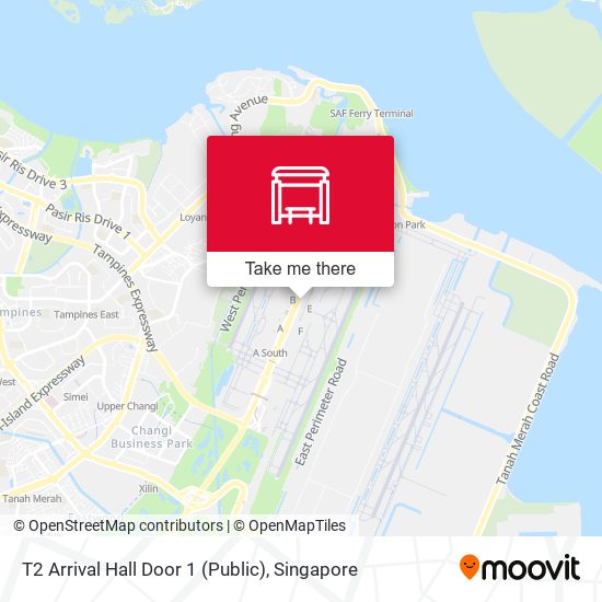 T2 Arrival Hall Door 1 (Public) map