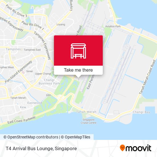 T4 Arrival Bus Lounge map
