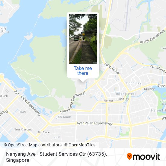 Nanyang Ave - Student Services Ctr (63735) map