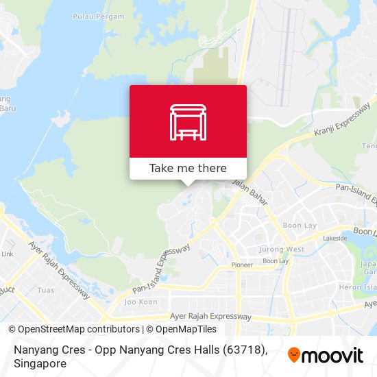 Nanyang Cres - Opp Nanyang Cres Halls (63718) map