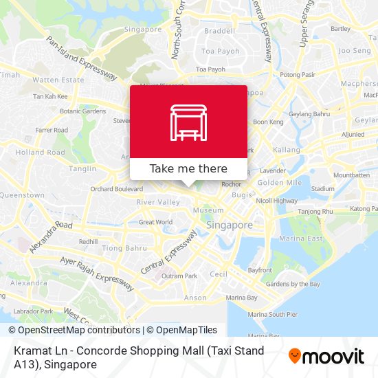 Kramat Ln - Concorde Shopping Mall (Taxi Stand A13)地图