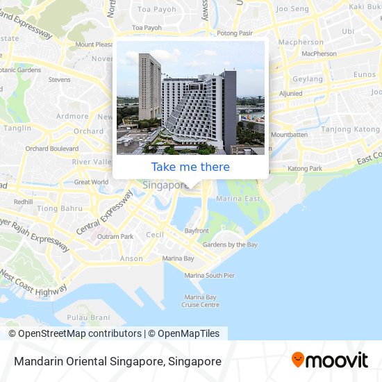 Mandarin Oriental Singapore map