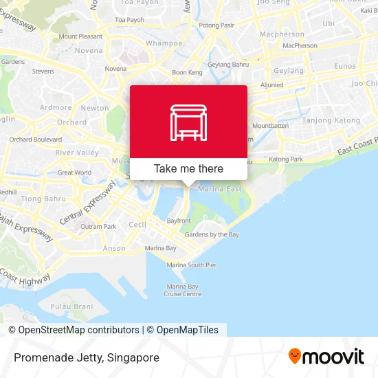 Promenade Jetty map