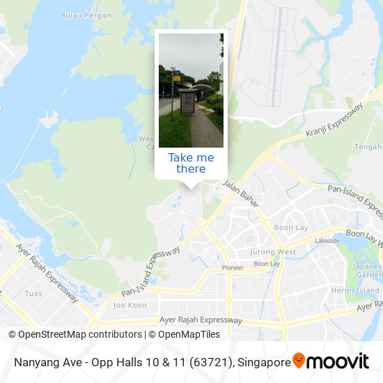 Nanyang Ave - Opp Halls 10 & 11 (63721) map