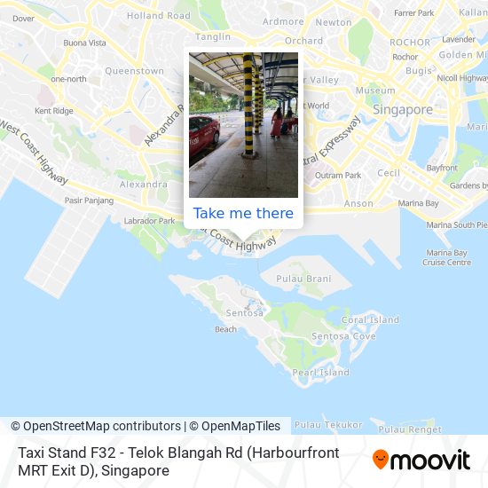 Taxi Stand F32 - Telok Blangah Rd (Harbourfront MRT Exit D)地图