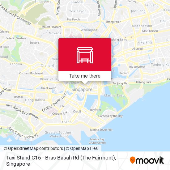 Taxi Stand C16 - Bras Basah Rd (The Fairmont) map