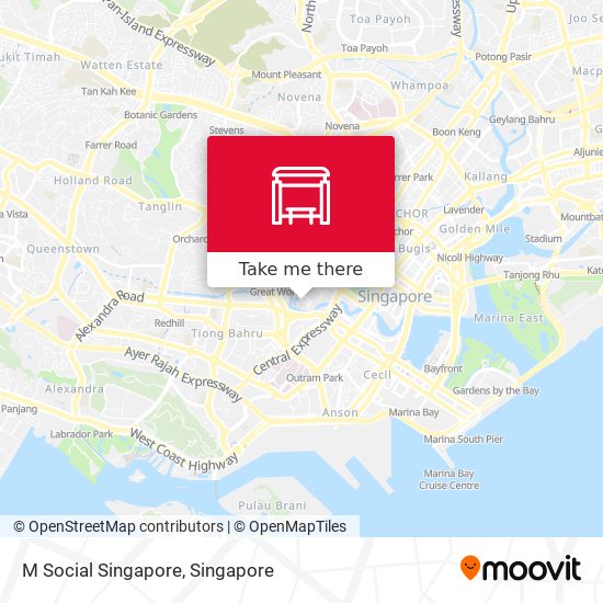 M Social Singapore map