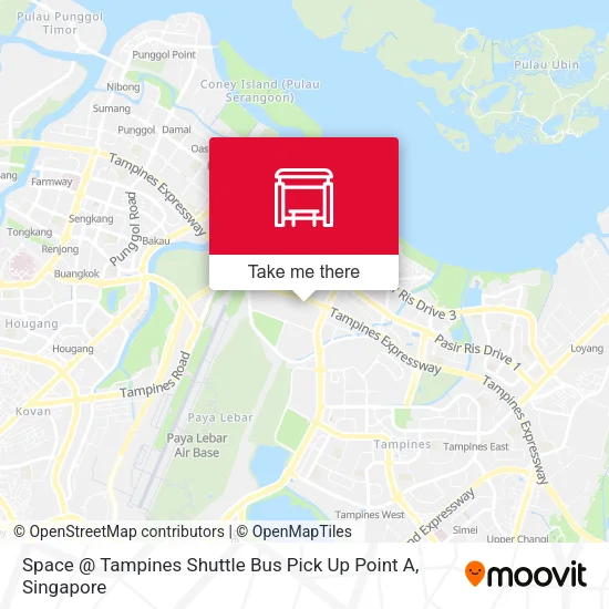 Space @ Tampines Shuttle Bus Pick Up Point A地图