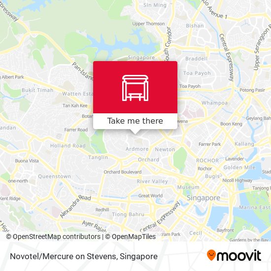 Novotel/Mercure on Stevens map
