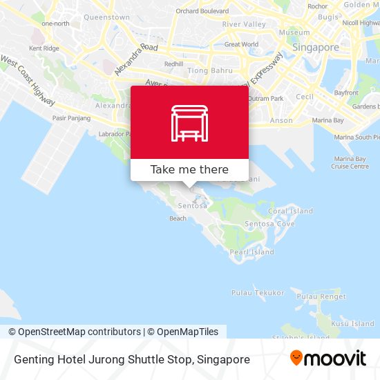 Genting Hotel Jurong Shuttle Stop map