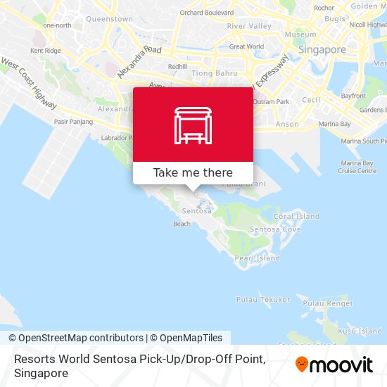 Resorts World Sentosa Pick-Up / Drop-Off Point map