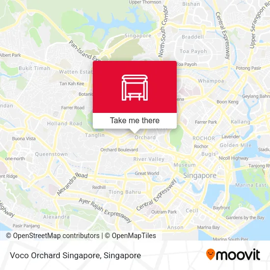 Voco Orchard Singapore map