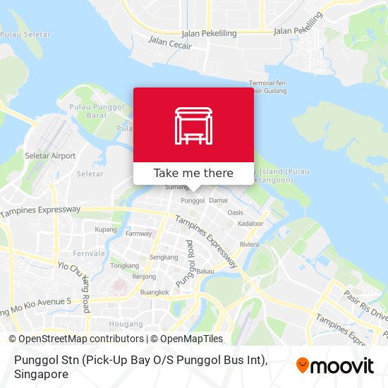 Punggol Stn (Pick-Up Bay O / S Punggol Bus Int) map