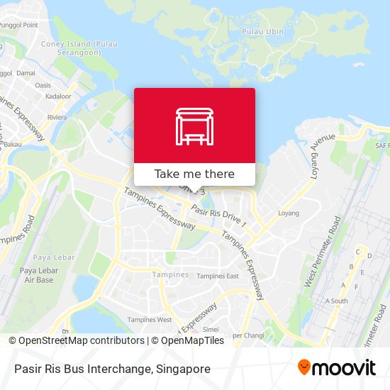 Pasir Ris Bus Interchange map