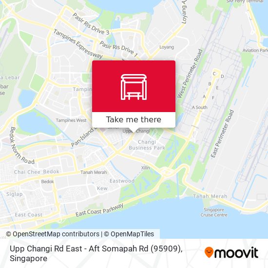 Upp Changi Rd East - Aft Somapah Rd (95909) map