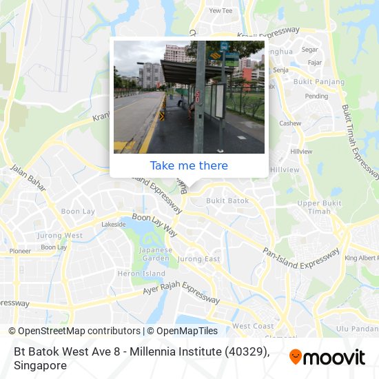 Bt Batok West Ave 8 - Millennia Institute (40329) map