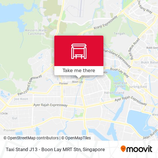 Taxi Stand J13 - Boon Lay MRT Stn map