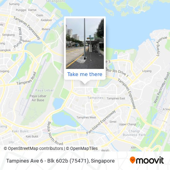 Tampines Ave 6 - Blk 602b (75471) map