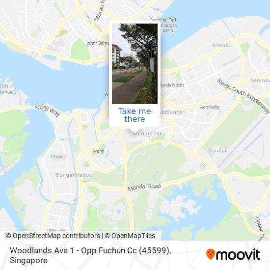 Woodlands Ave 1 - Opp Fuchun Cc (45599) map