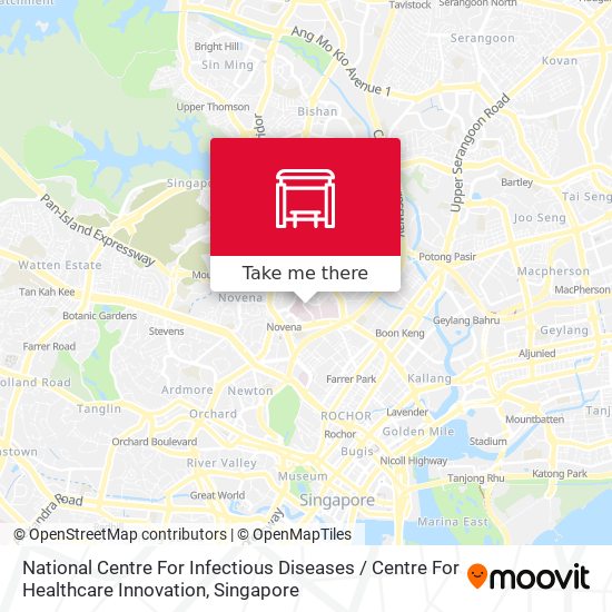 National Centre For Infectious Diseases  / Centre For Healthcare Innovation map