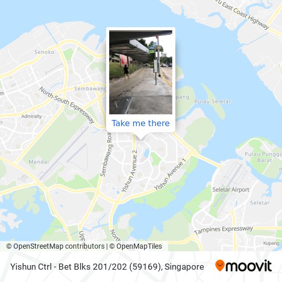 Yishun Ctrl -  Bet Blks 201 / 202 (59169) map