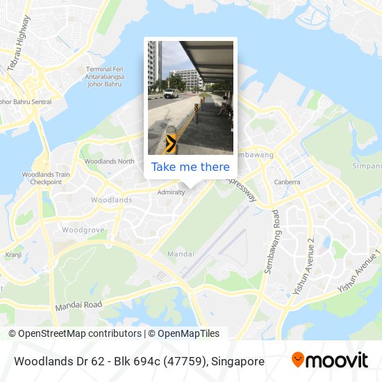 Woodlands Dr 62 - Blk 694c (47759) map