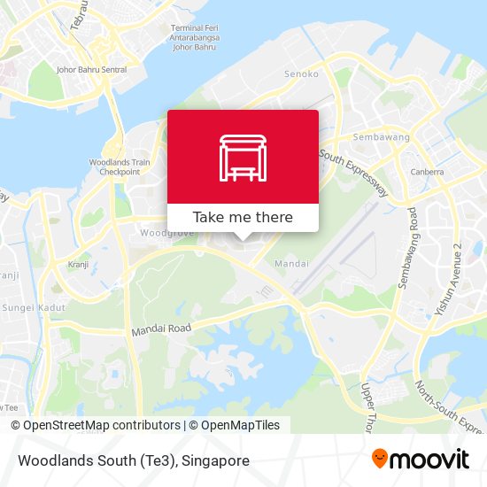 Woodlands South (Te3) map