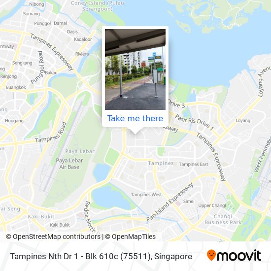 Tampines Nth Dr 1 - Blk 610c (75511) map