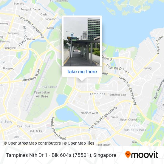 Tampines Nth Dr 1 - Blk 604a (75501) map