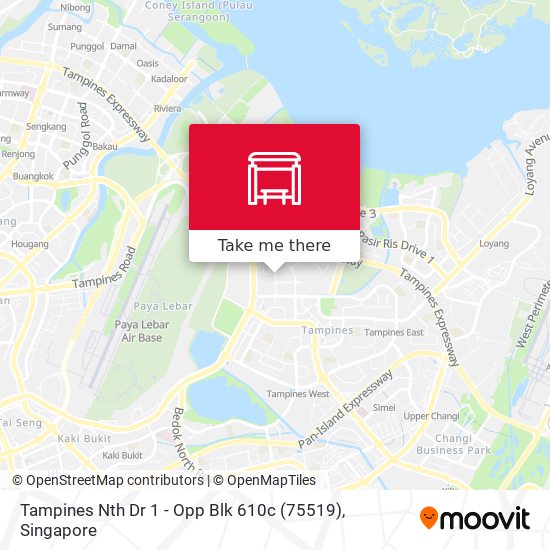 Tampines Nth Dr 1 - Opp Blk 610c (75519) map