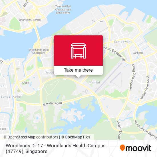 Woodlands Dr 17 - Woodlands Health Campus (47749) map