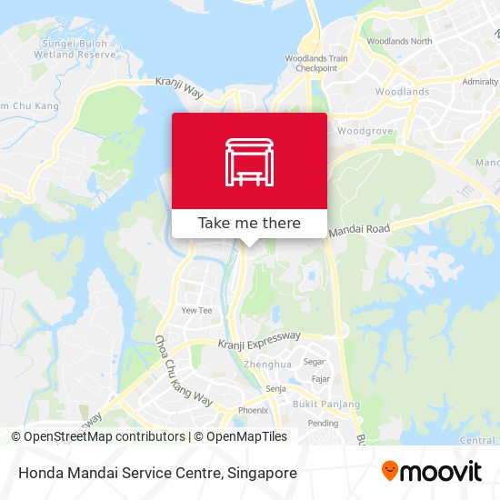 Honda Mandai Service Centre map