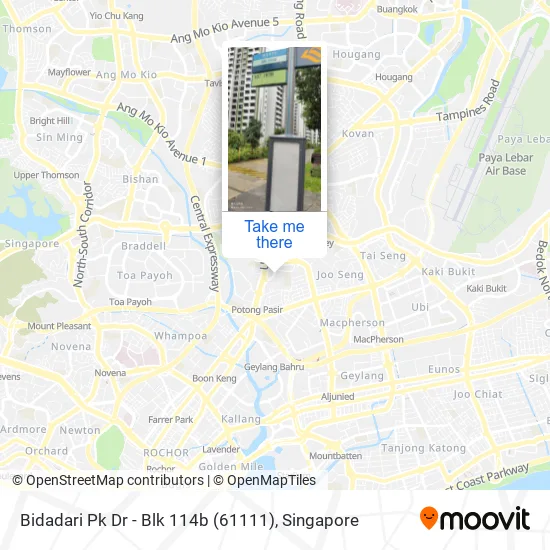 Bidadari Pk Dr - Blk 114b (61111)地图