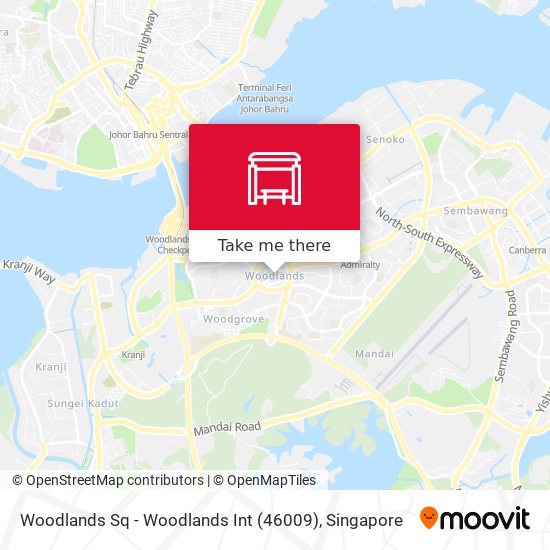 Woodlands Sq - Woodlands Int (46009) map