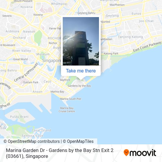 Marina Garden Dr Gardens by the Bay Stn Exit 2(03661) stop Routes, Schedules, and Fares