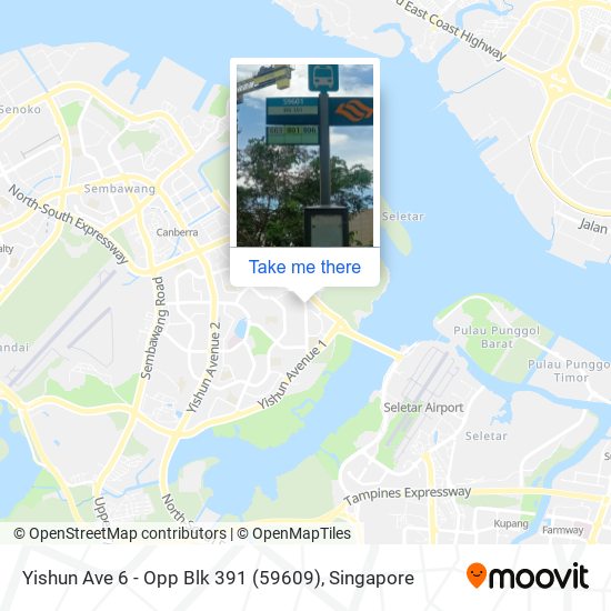 Yishun Ave 6 - Opp Blk 391 (59609) map